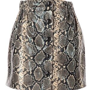 Stylish ZARA Basic Snake Print Mini Skirt – Size Small